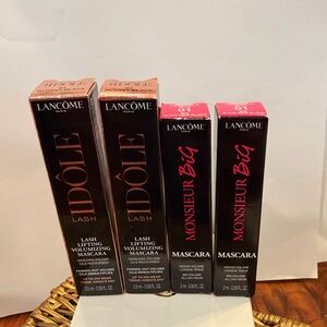 Lancome mascara bundle of 4 ( Idole Lash x2 & Monsieur x2)